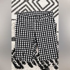 RAFAELLA black & white checkered Bermuda Shorts
